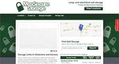 Desktop Screenshot of maxsecurestorage.com